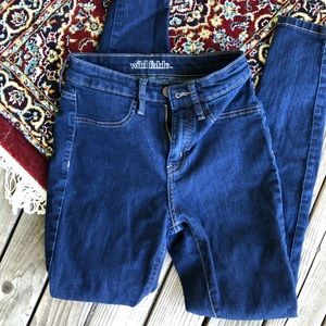 High waisted jeans